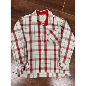 Well Dressed Wolf Size 8 Santa and Sage Boys Red & Green Stripe Dress Shirt